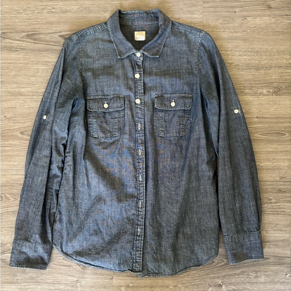 Chambray Button-Up Shirt